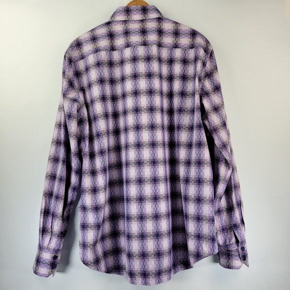 Robert Graham Mens Shirt Size XL Button Up Long Sleeve Flip Cuff - Picture 3 of 13